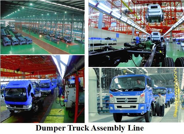 Chaîne de montage de faible puissance de camion pick-up, usine de production de camion de transport de cargaison, investissement automatique d'usine d'Assemblée 3